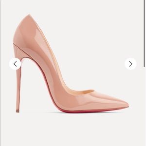 Authentic Christian Louboutin So Kate Nude Stiletto Heels